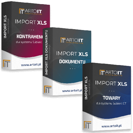 Subiekt GT - Pakiet Import Towarów + Importer Dokumentu + Import Kontrahentów