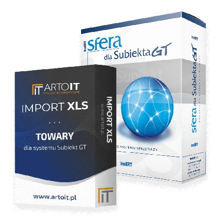 Subiekt GT - Pakiet Importer towarów + Sfera