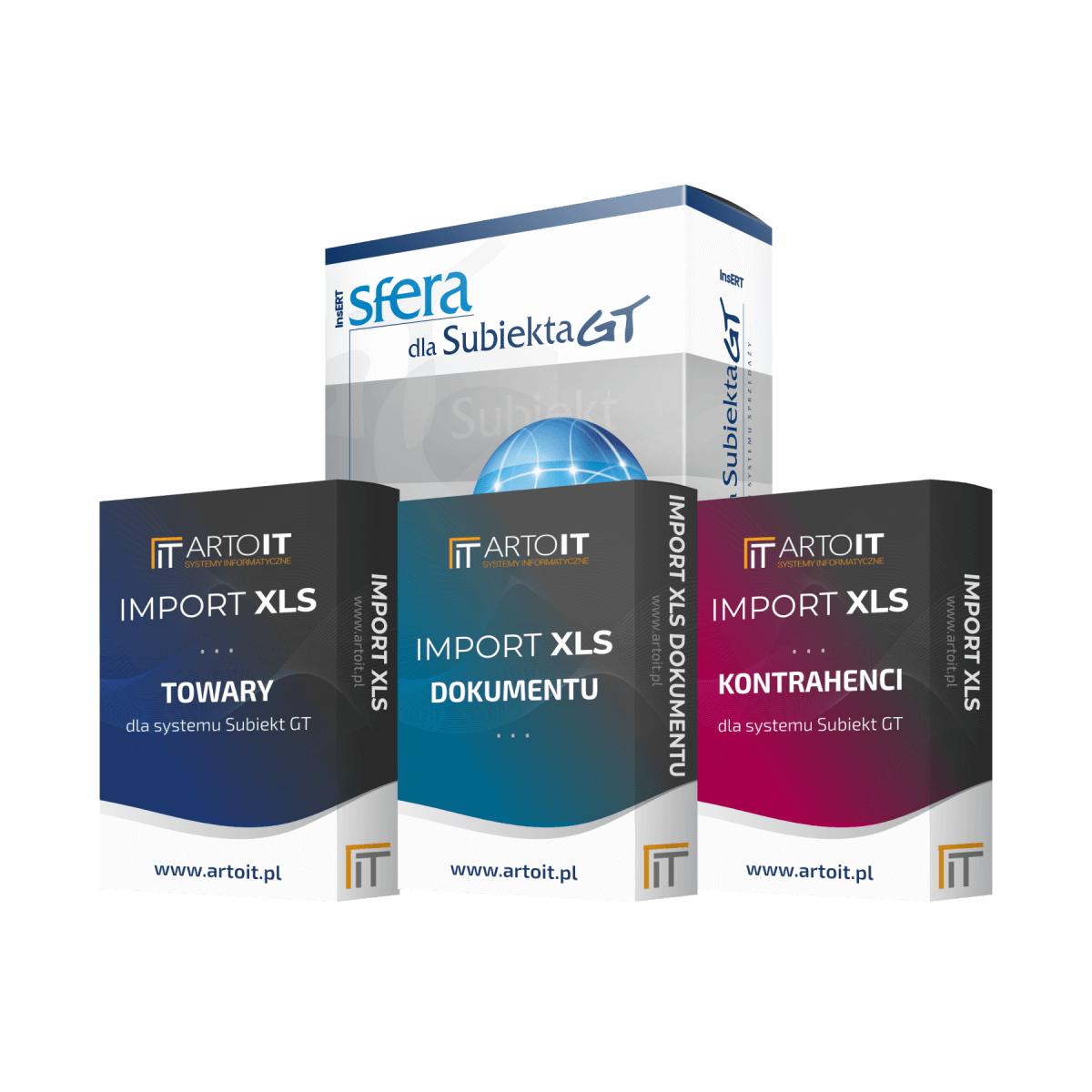 Subiekt GT - Pakiet Importer Towarów, Dokumentu, Kontrahentów + Sfera