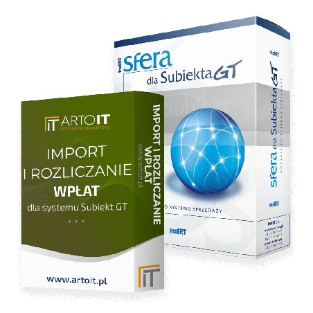 Subiekt GT - Pakiet Import i Rozliczanie wpłat +  Sfera
