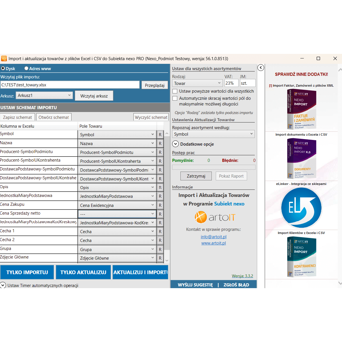 Subiekt nexo PRO - Importer Towarów
